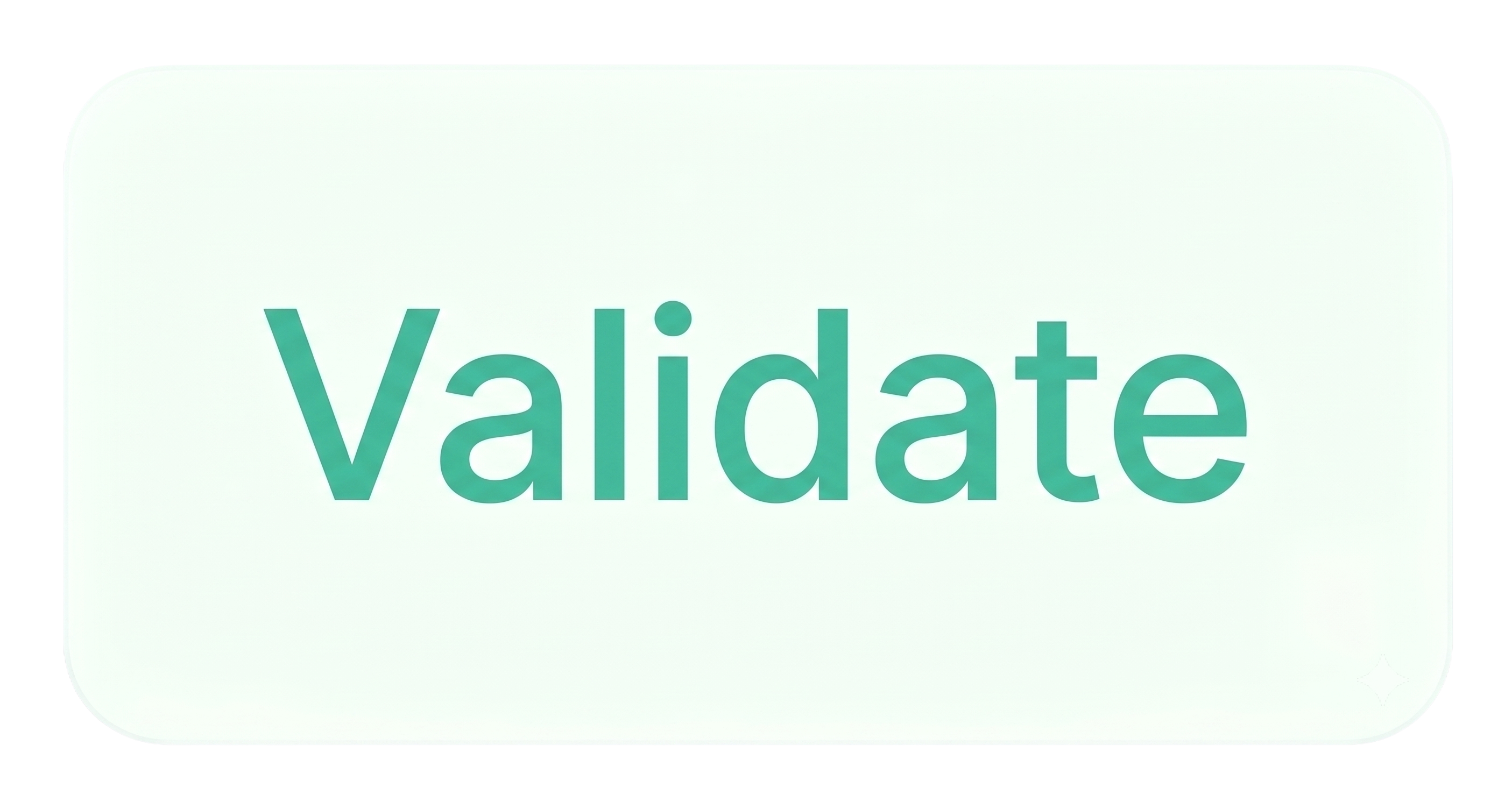 Validate button
